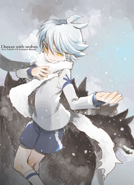 ahoge, fubuki_shirou, hakuren, inazuma_eleven, inazuma_eleven_(series), male, scarf, smile