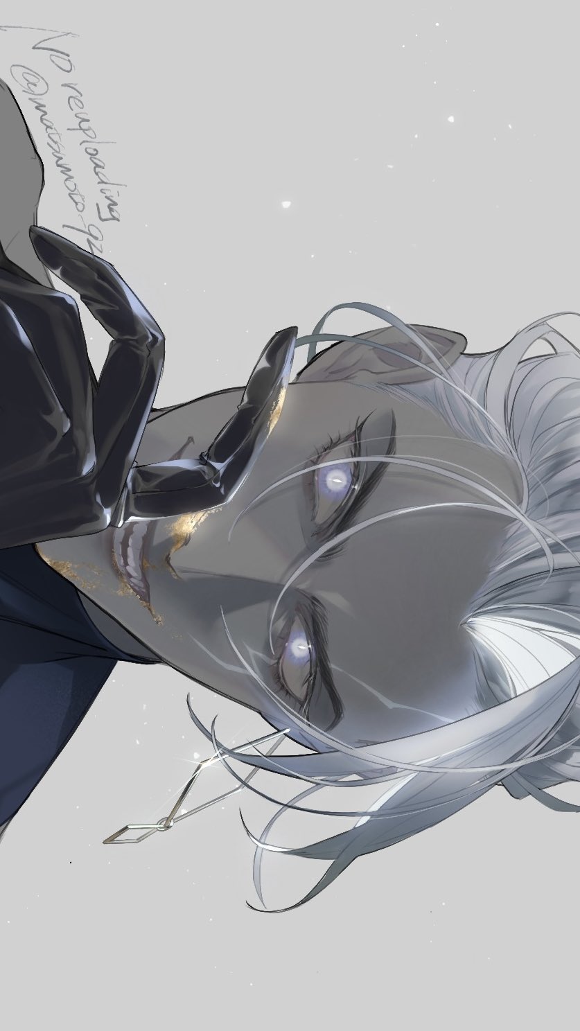 1boy, artist_name, black_gloves, colored_skin, earrings, fate/grand_order, fate_(series), gloves