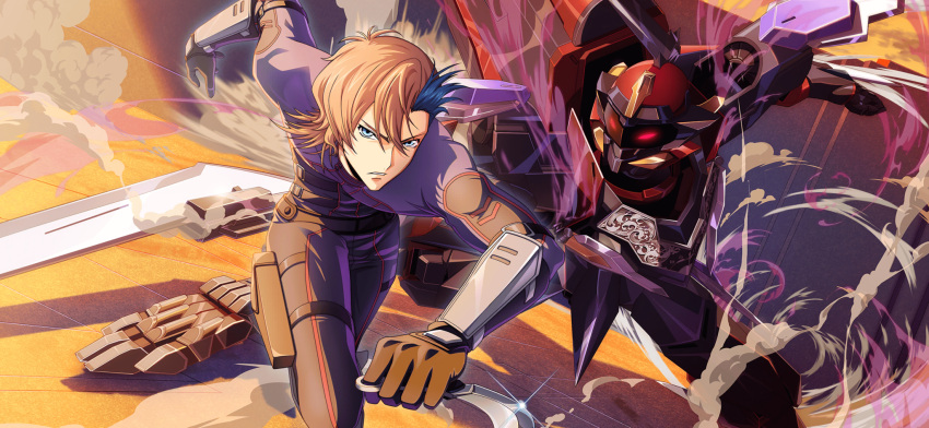 1boy, ash_phoenix, blue_eyes, brown_hair, code_geass, code_geass:_dakkan_no_roze, code_geass:_lost_stories, f4samurai