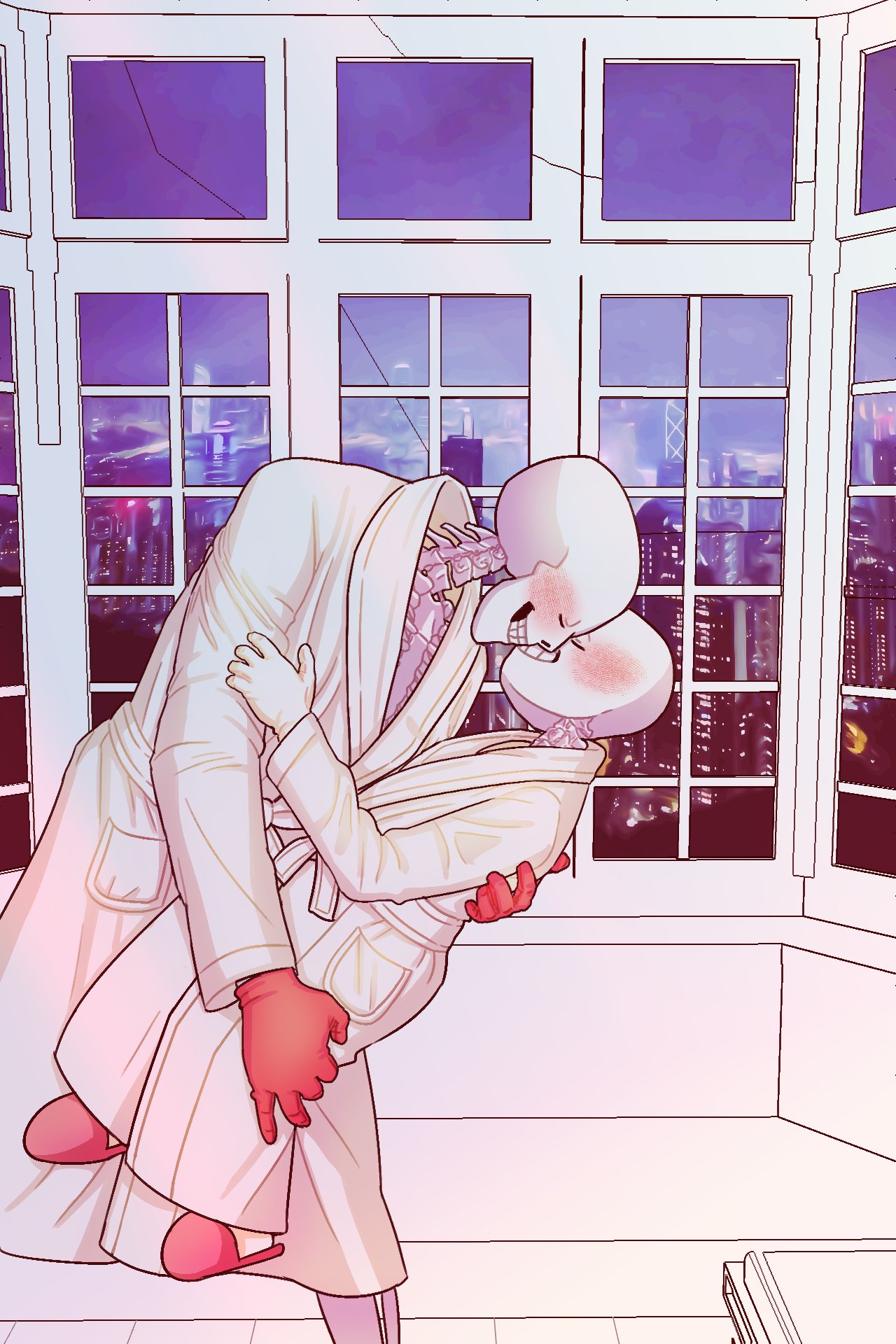 2023, 2boys, 2d, alternate_costume, bad_id, bad_link, bad_twitter_id, bathrobe