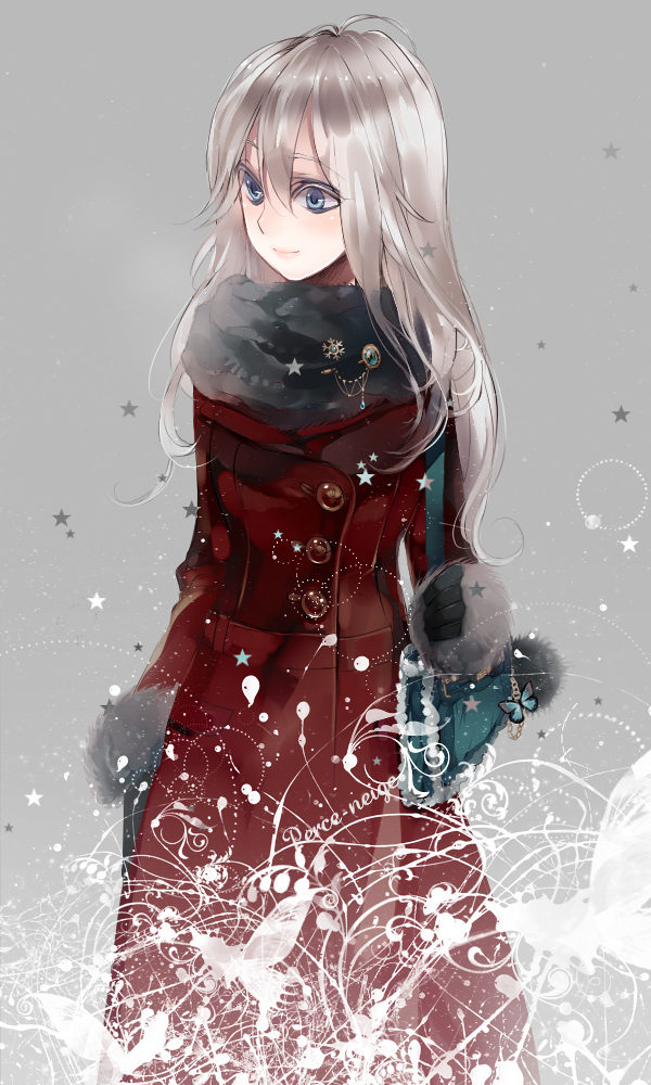 inko_(mini), long_hair, original, scarf, solo, white_hair