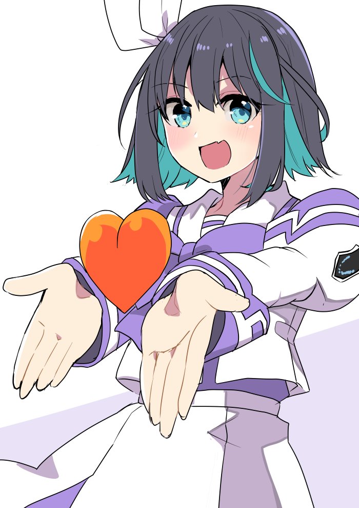 16bit_sensation, 1girl, akisato_konoha, black_hair, blue_eyes, blue_hair, bow, cosplay