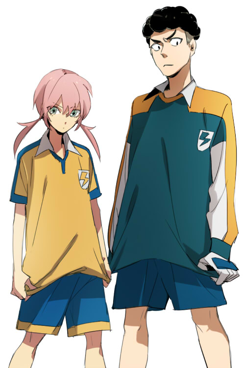 afro, bad_id, black_eyes, green_eyes, hiroaki_(angie), inazuma_eleven, inazuma_eleven_(series), inazuma_eleven_go