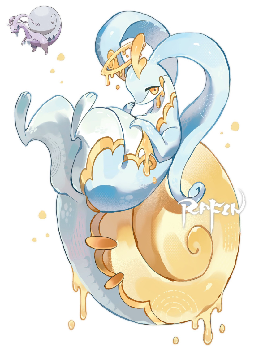 1other, alternate_color, alternate_shiny_pokemon, antennae, bairizuomeng, blue_skin, colored_skin, full_body