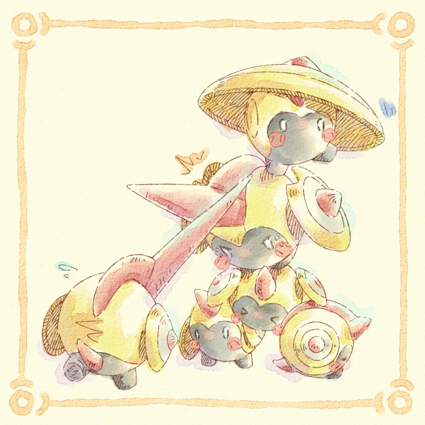 >_<, armor, blush, blush_stickers, closed_eyes, commentary_request, ef74, falinks