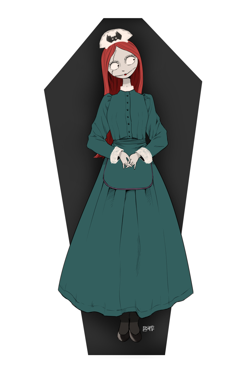 1girl, absurdres, alternate_costume, colored_skin, dress, highres, ksyjkysk, long_hair