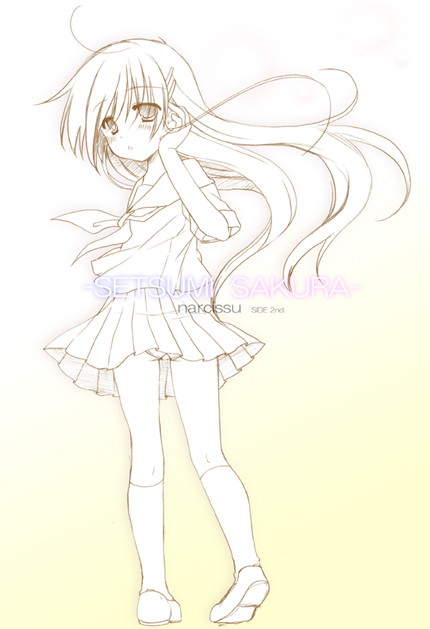 footwear, hikanyan, long_hair, narcissu, panties, pantyshot, school_uniform, serafuku