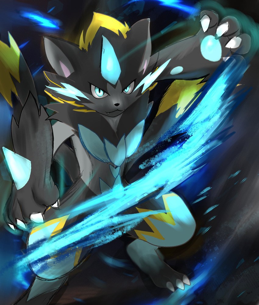 1other, animal_ears, animal_nose, black_fur, blue_eyes, blue_fur, body_fur, cat