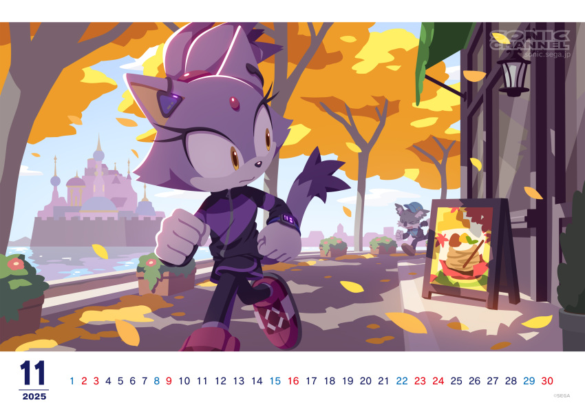 >_<, 1boy, 1girl, absurdres, animal_ears, artist_request, autumn, autumn_leaves