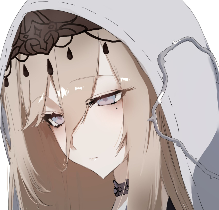 1girl, aponia, blonde_hair, blue_eyes, closed_mouth, commentary_request, fuahina, highres