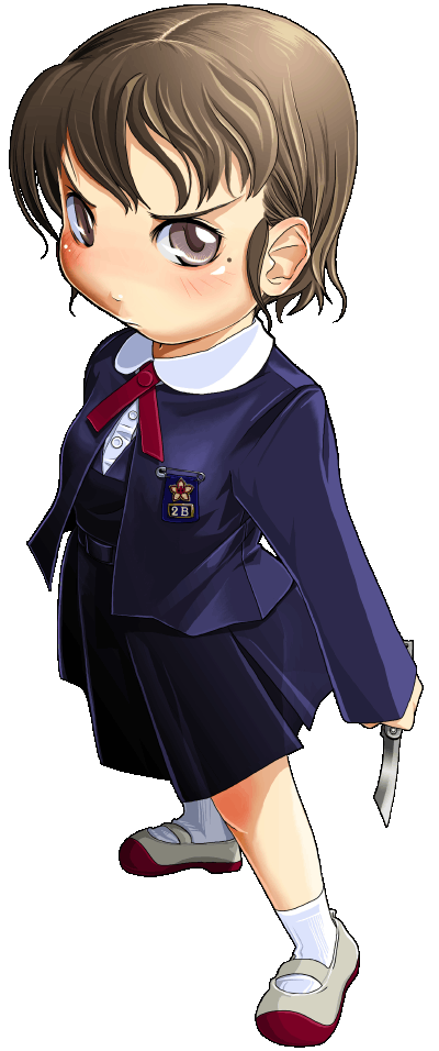 1girl, ahoisy, blue_dress, blue_jacket, brown_eyes, brown_hair, commentary_request, dress