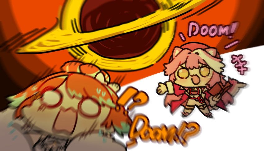 absurdres, animal_ears, black_hole, breasts, chibi, gooster, highres, hololive