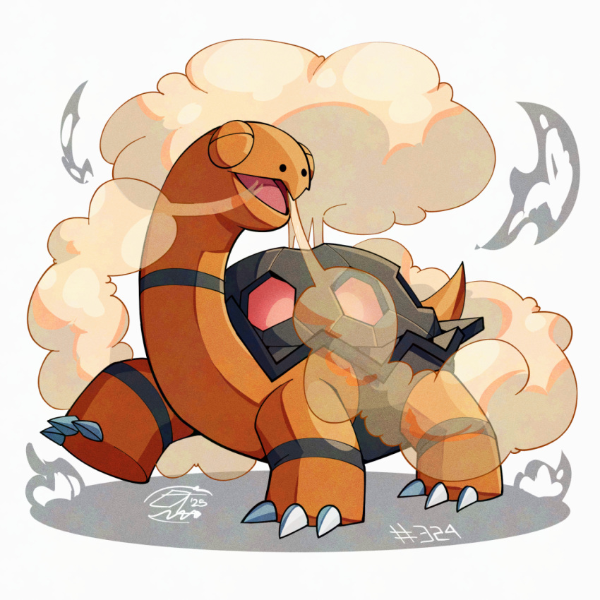claws, closed_eyes, full_body, mistray-art, numbered, open_mouth, pokemon, pokemon_(creature)