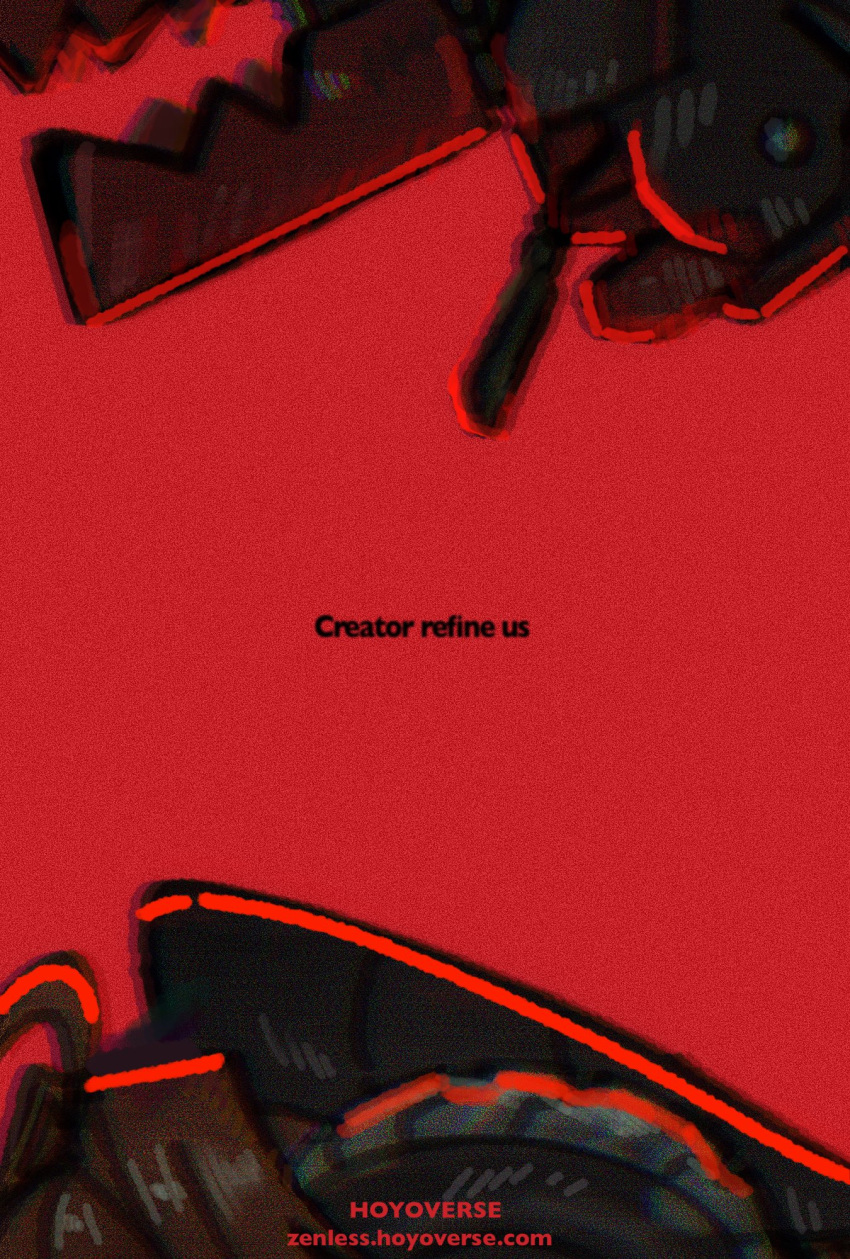 1other, english_text, film_grain, from_side, godzilla_(series), hashtag-only_commentary, highres, magus_(zenless_zone_zero)