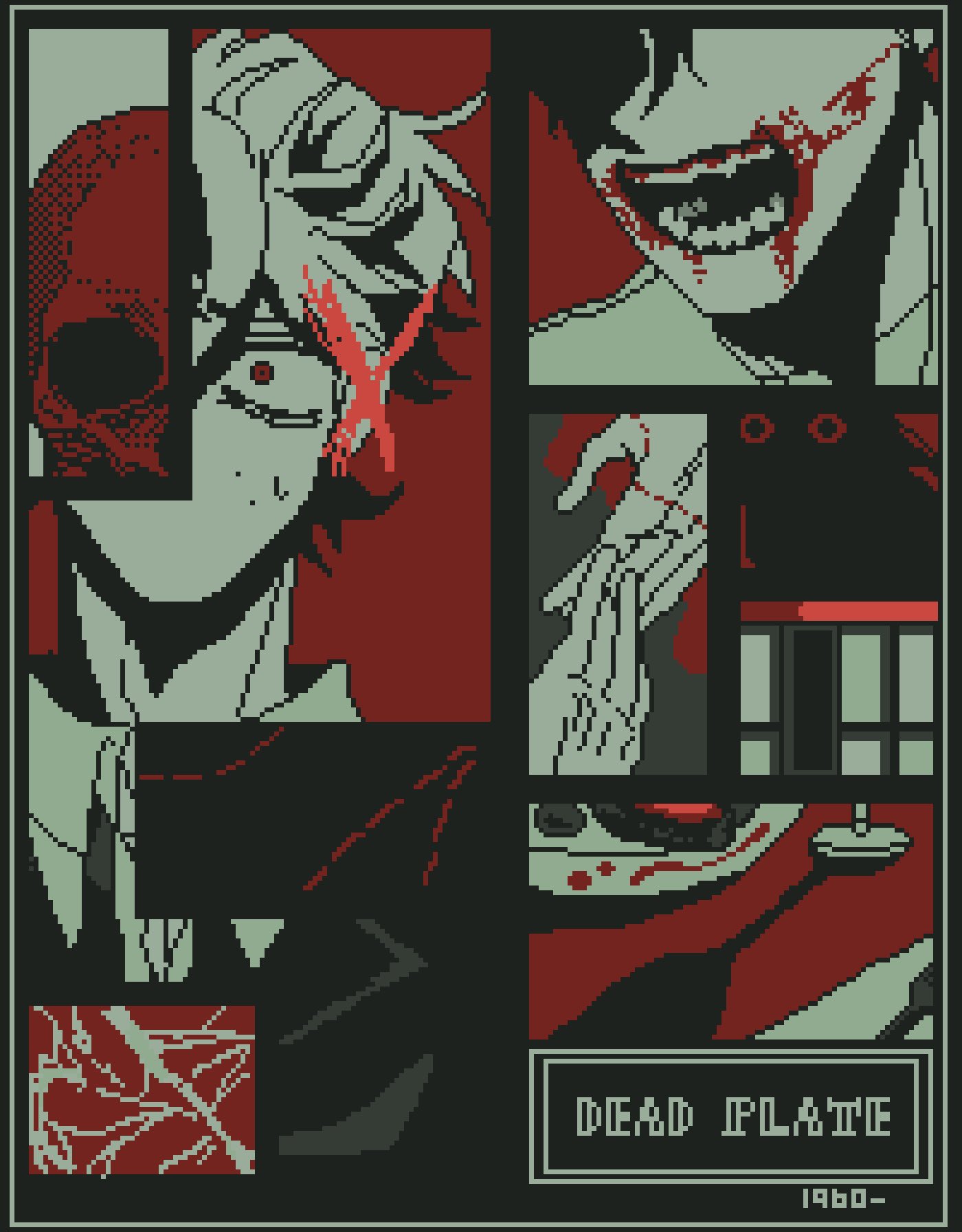 2boys, 9aaaalt29, blood, blood_on_face, blood_on_mouth, border, commentary, copyright_name