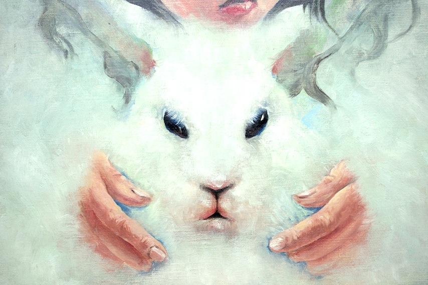 abstract, animal, black_eyes, expressionless, original, rabbit, schizos05