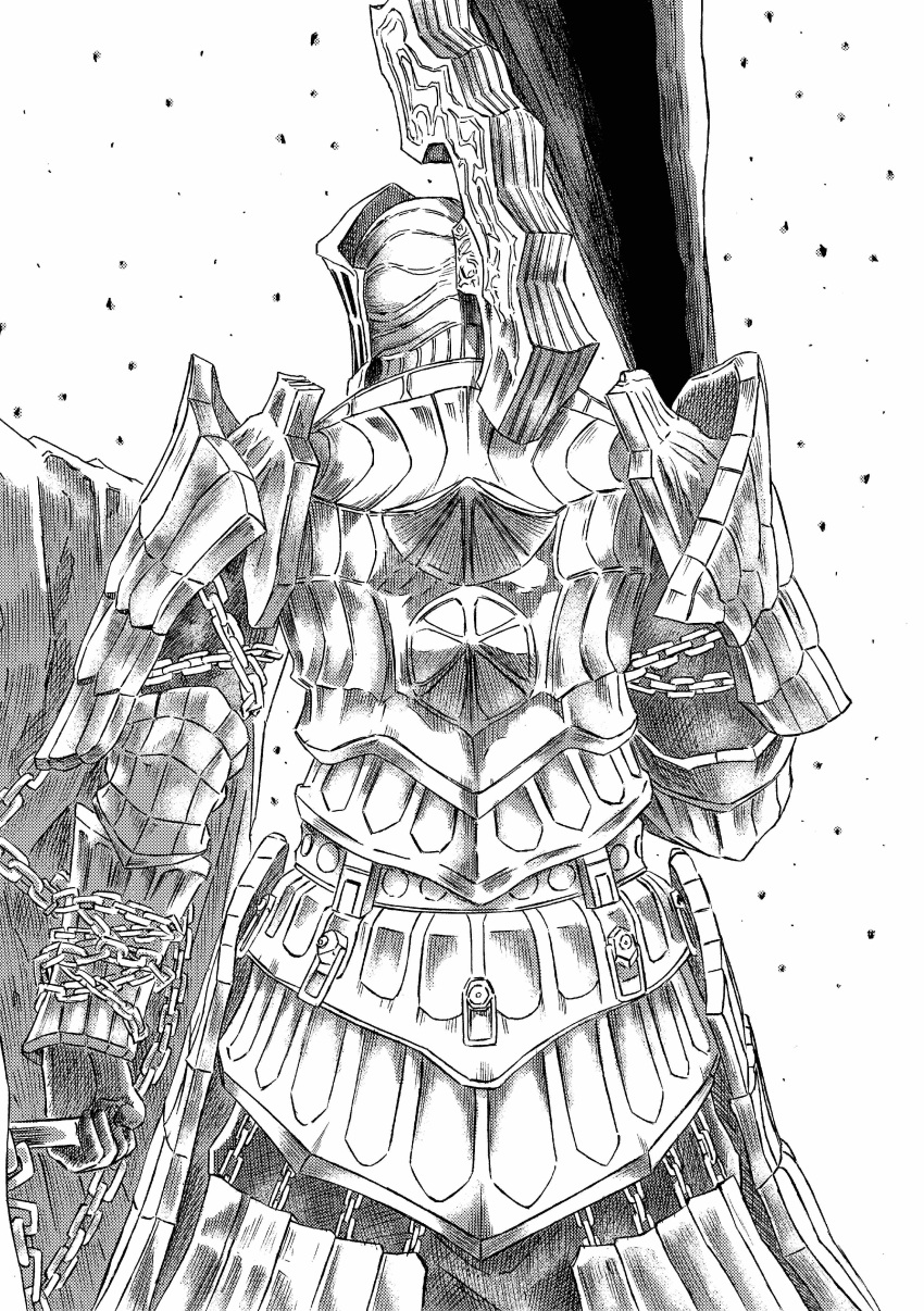 1boy, 913kousatu, absurdres, armor, club_(weapon), commentary_request, cowboy_shot, dark_souls_(series)