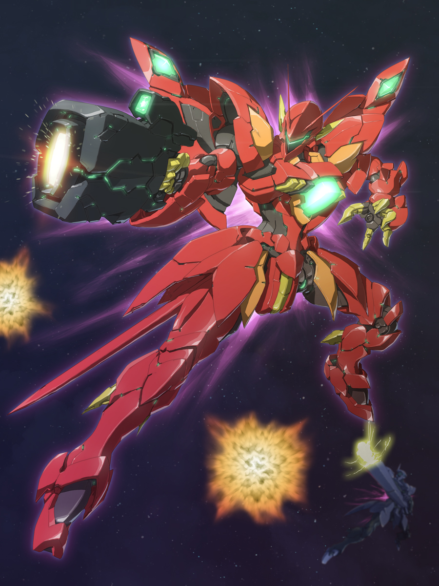 beam_rifle, energy_gun, explosion, gafran, gun, gundam, gundam_age, highres