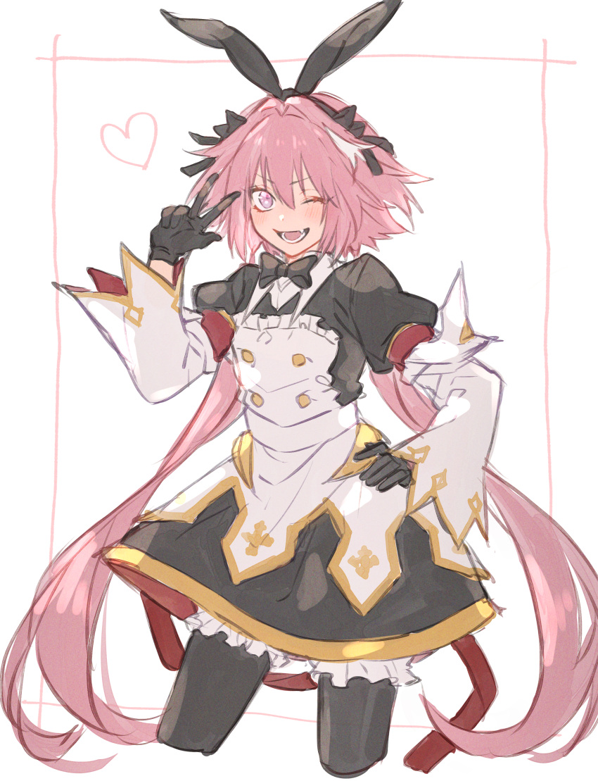 1boy, absurdres, astolfo_(fate), astolfo_(saber)_(fate), astolfo_(saber)_(third_ascension)_(fate), black_dress, black_gloves, black_hairband