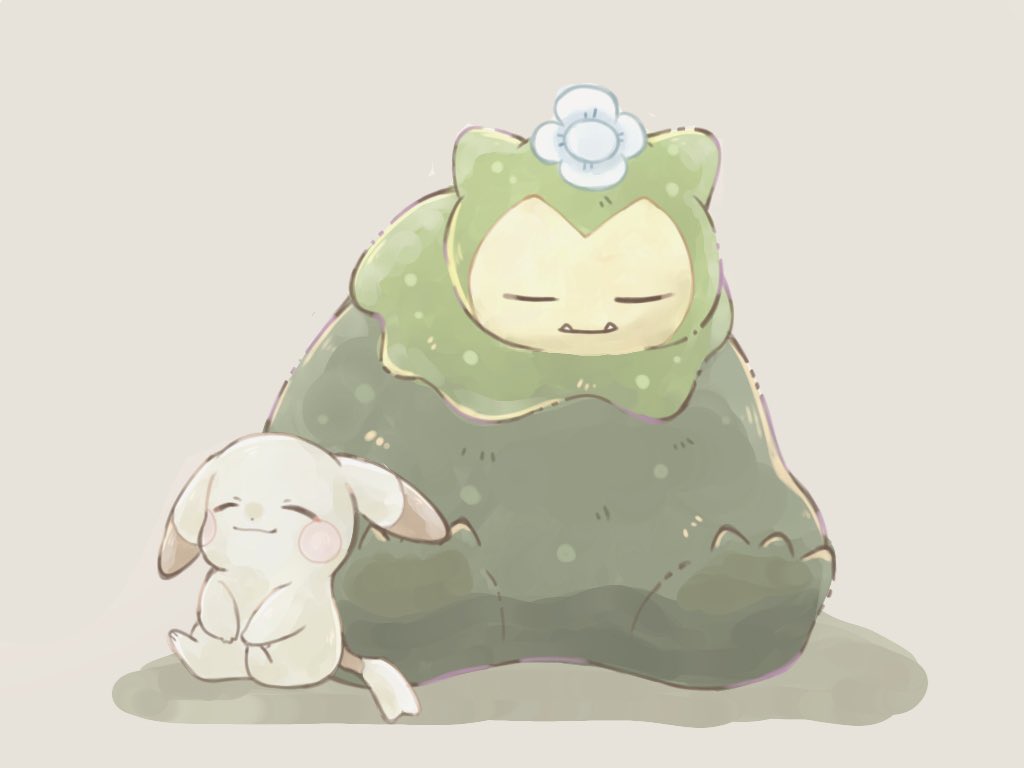 =_=, alternate_color, alternate_form, closed_eyes, closed_mouth, commentary_request, droopy_ears, ears_down