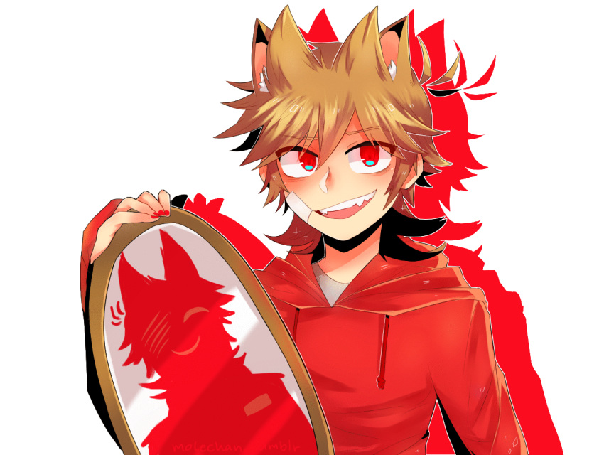 1boy, animal_ears, animated, animated_gif, animification, bandage_on_face, bandages, brown_hair