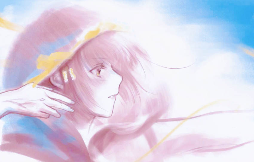 1girl, attack, beads, blue_sky, braid, brown_eyes, chinese_commentary, cloak