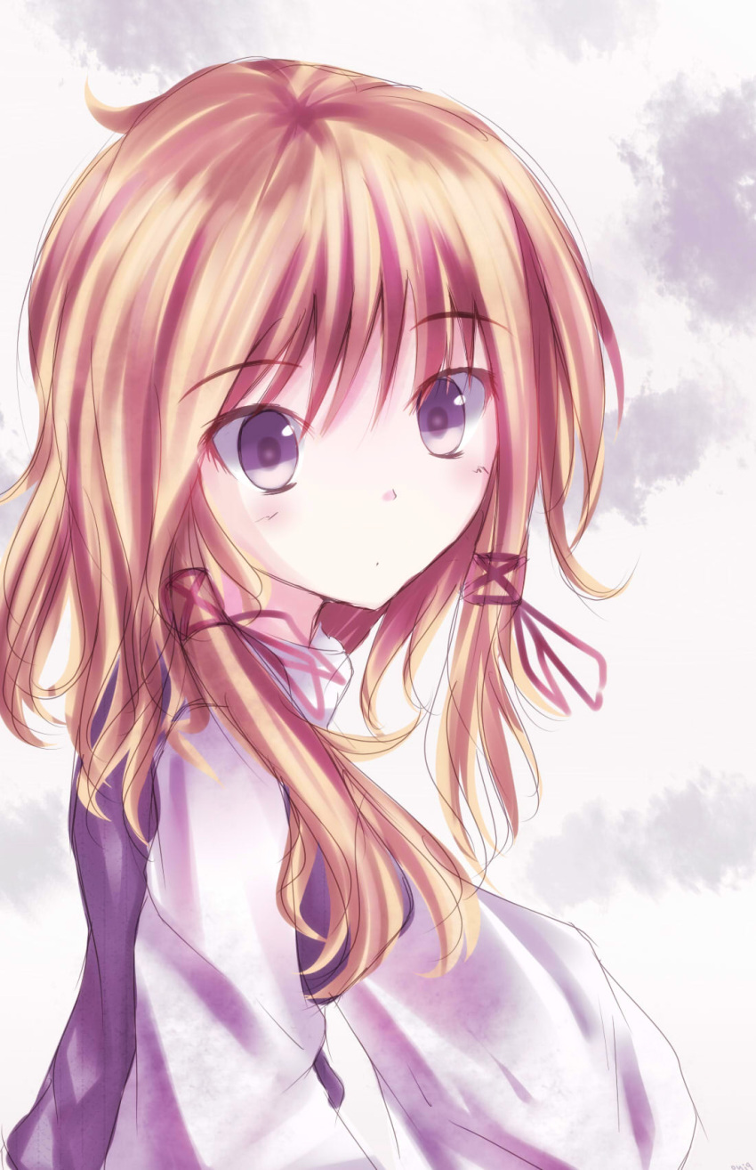 :o, blonde_hair, blue_eyes, face, hair_ornament, highres, long_hair, moriya_suwako
