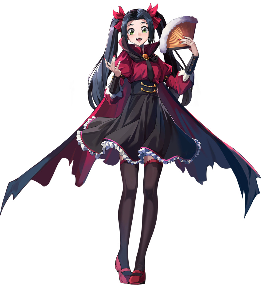 1girl, black_hair, black_thighhighs, code_geass, code_geass:_genesic_re;code, green_eyes, halloween, halloween_costume