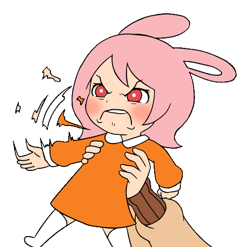 1boy, 1girl, anais_watterson, animal_ears, animated, animated_gif, animification, bright_pupils, brother_and_sister, brown_sweater, chibi, commentary, dress, english_commentary, frown, gumball_watterson, humanization, long_sleeves, looping_animation, lowres, mike_inel, orange_dress, outstretched_arm, pink_hair, rabbit_ears, rabbit_girl, red_eyes, scene_reference, short_hair, siblings, solo_focus, sweater, the_amazing_world_of_gumball, thigh-highs, transparent_background, v-shaped_eyebrows, white_pupils, white_thighhighs