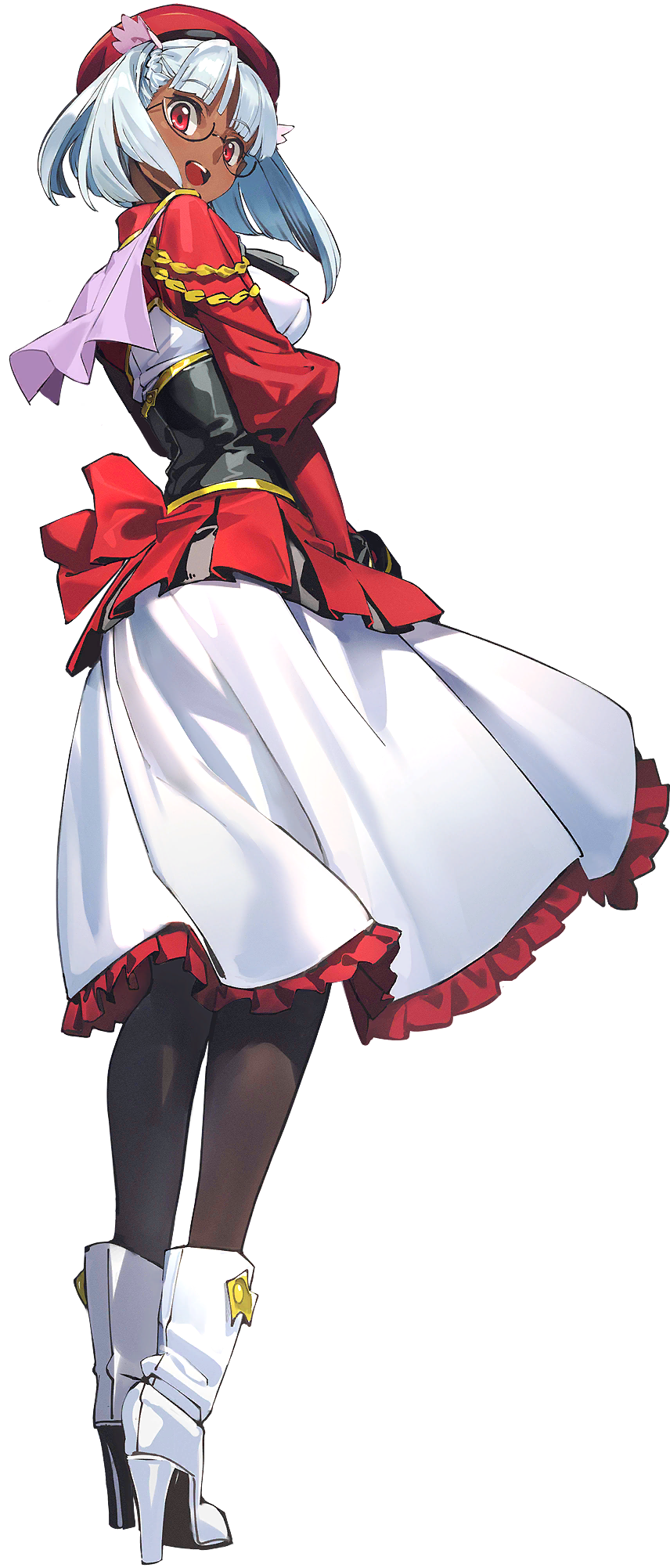 1girl, black_necktie, blush, boots, breasts, code_geass, code_geass:_genesic_re;code, code_geass:_soubou_no_oz