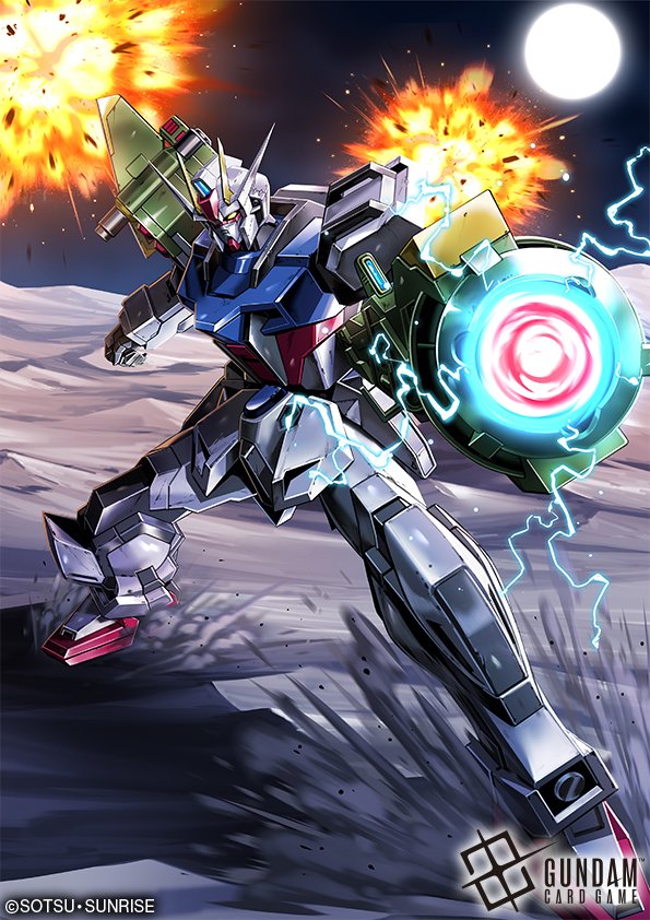 amasaki_yusuke, beam_cannon, copyright_logo, copyright_name, copyright_notice, electricity, explosion, full_moon