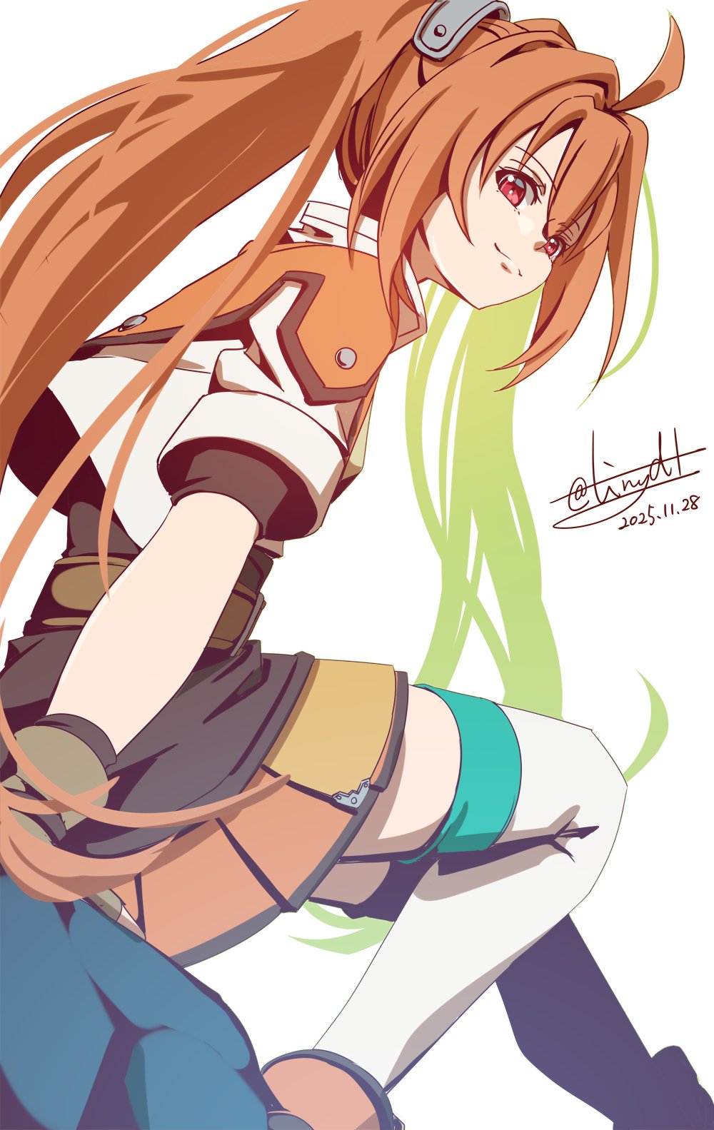 1girl, ahoge, antenna_hair, brown_hair, closed_mouth, cropped_jacket, dated, double-parted_bangs