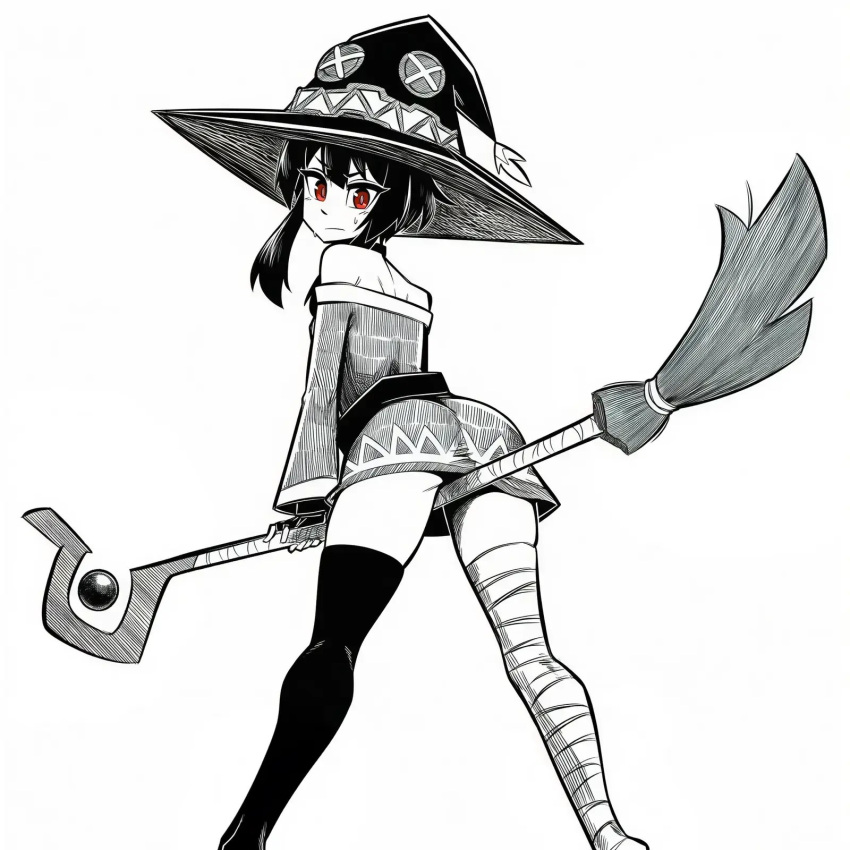 >:|, 1girl, ankles, ass, ass_cheeks, back, bandaged_leg, bandages