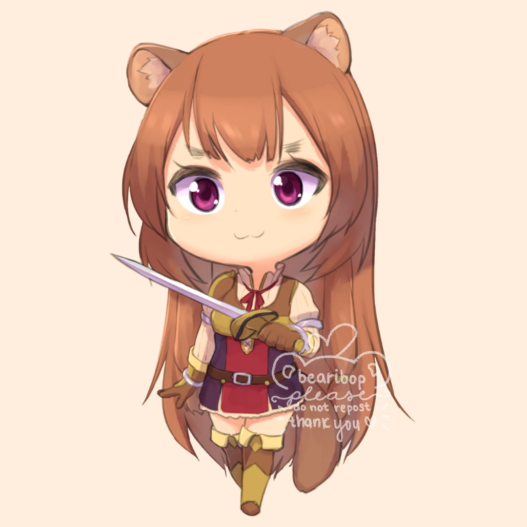 1girl, :3, alternate_eye_color, animal_ear_fluff, animal_ears, armor, artist_name, bearibop