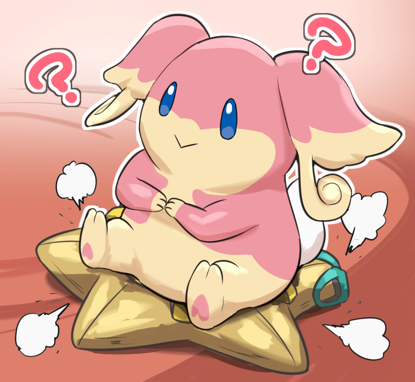 ?, ??, absurdres, audino, blue_eyes, crossover, full_body, highres