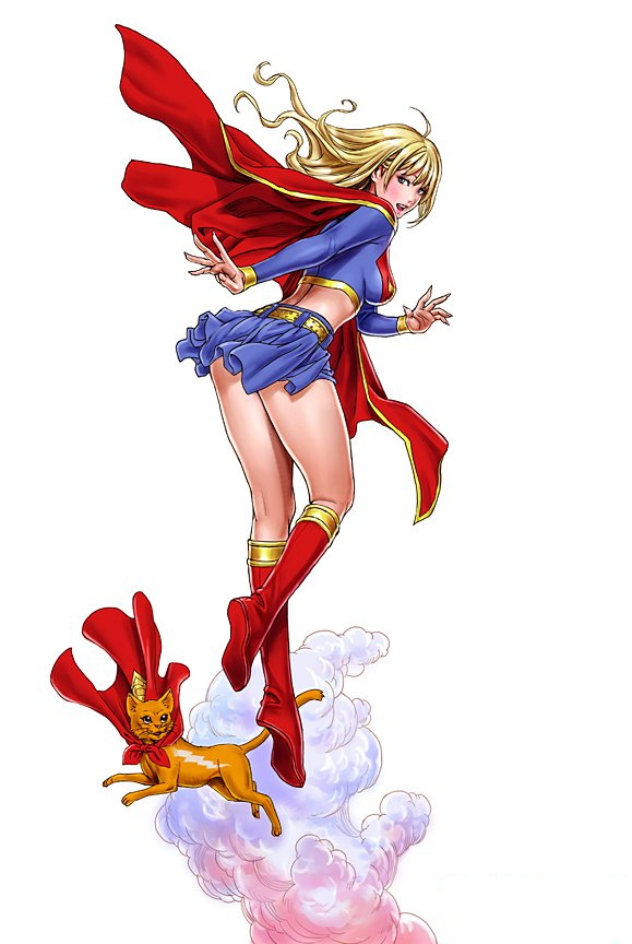 1girl, :d, ahoge, alien, back, bangs, belt, blonde_hair