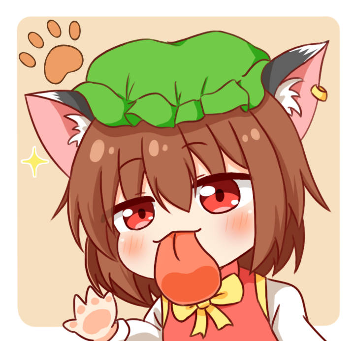 1girl, animal_ear_fluff, animal_ear_piercing, animal_ears, blush, bow, bowtie, brown_hair