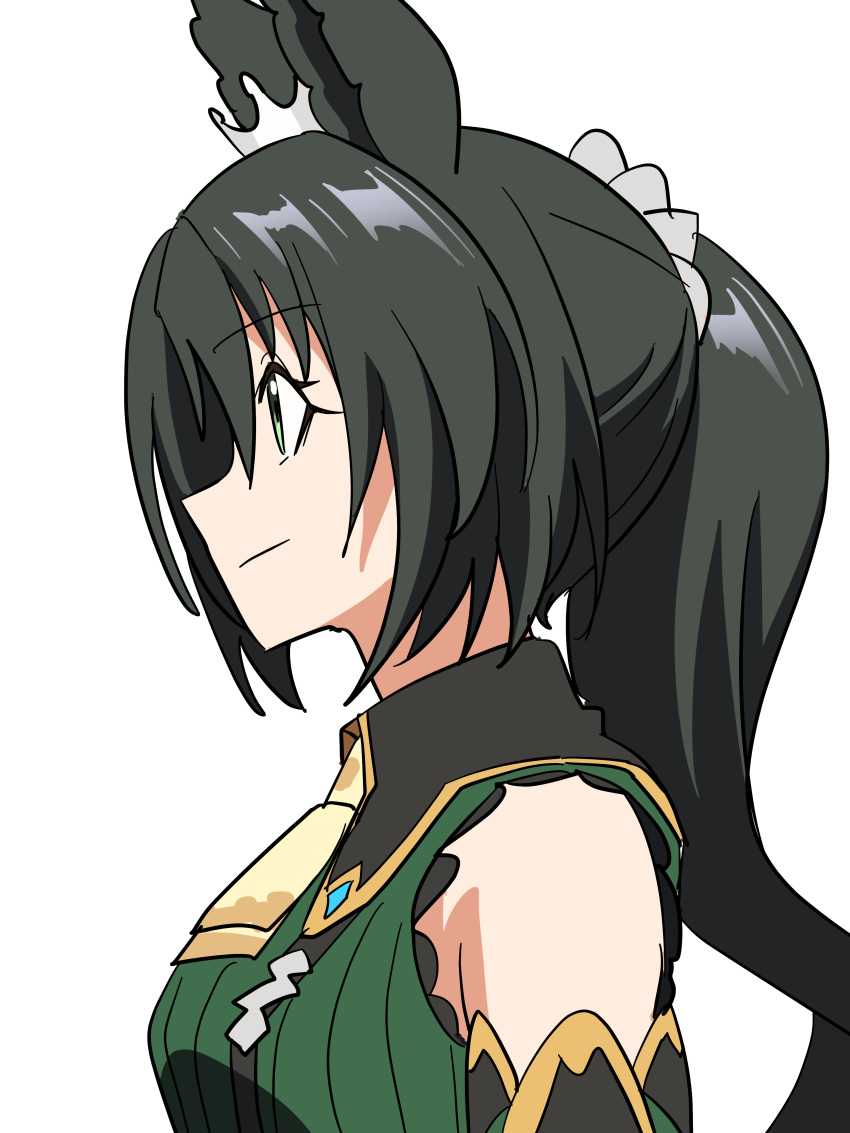 1girl, absurdres, animal_ears, ascot, baasaku_(balasaku24), black_suspenders, breasts, closed_mouth