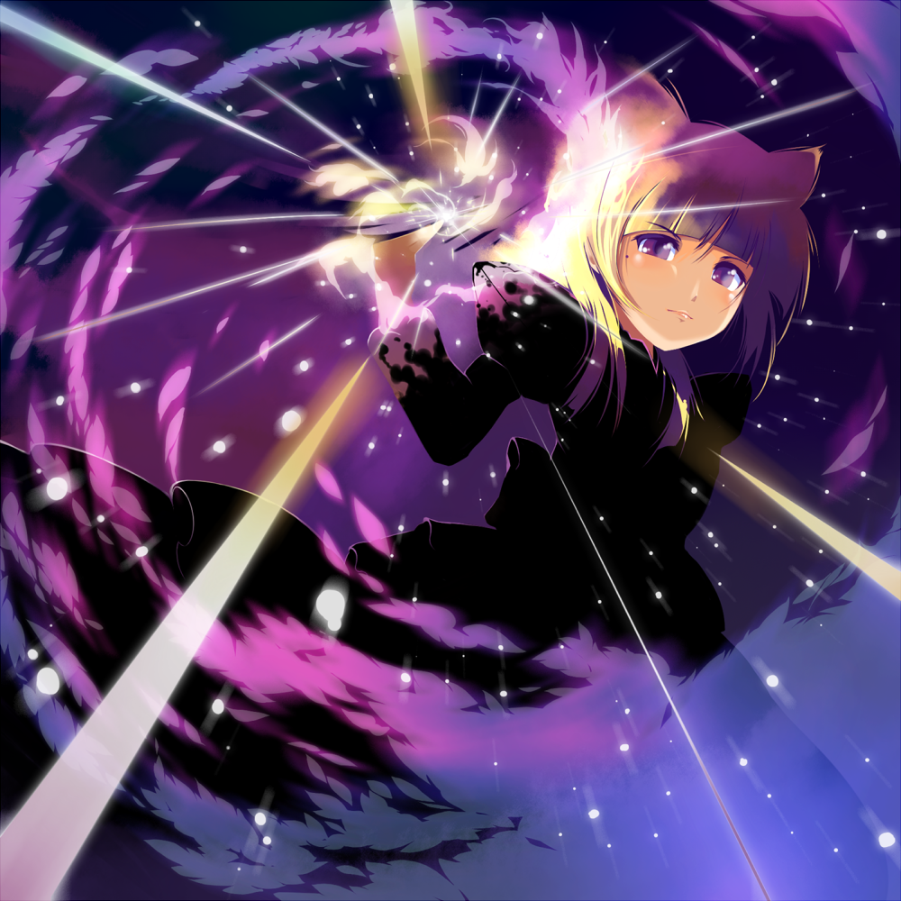 animal_ears, cat_ears, dress, gokou_ruri, herin_(dark-angel), lens_flare, mole, ore_no_imouto_ga_konna_ni_kawaii_wake_ga_nai