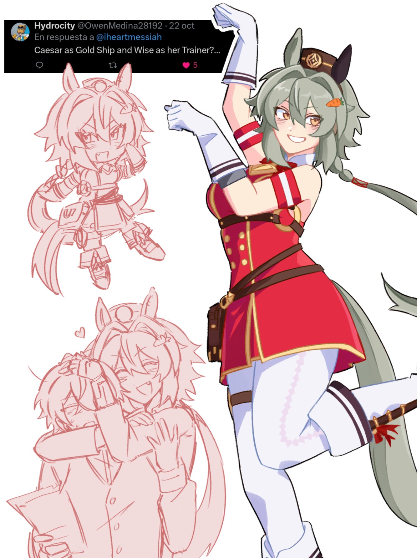 1boy, 1girl, alternate_costume, bare_shoulders, boots, bow, bowtie, breasts
