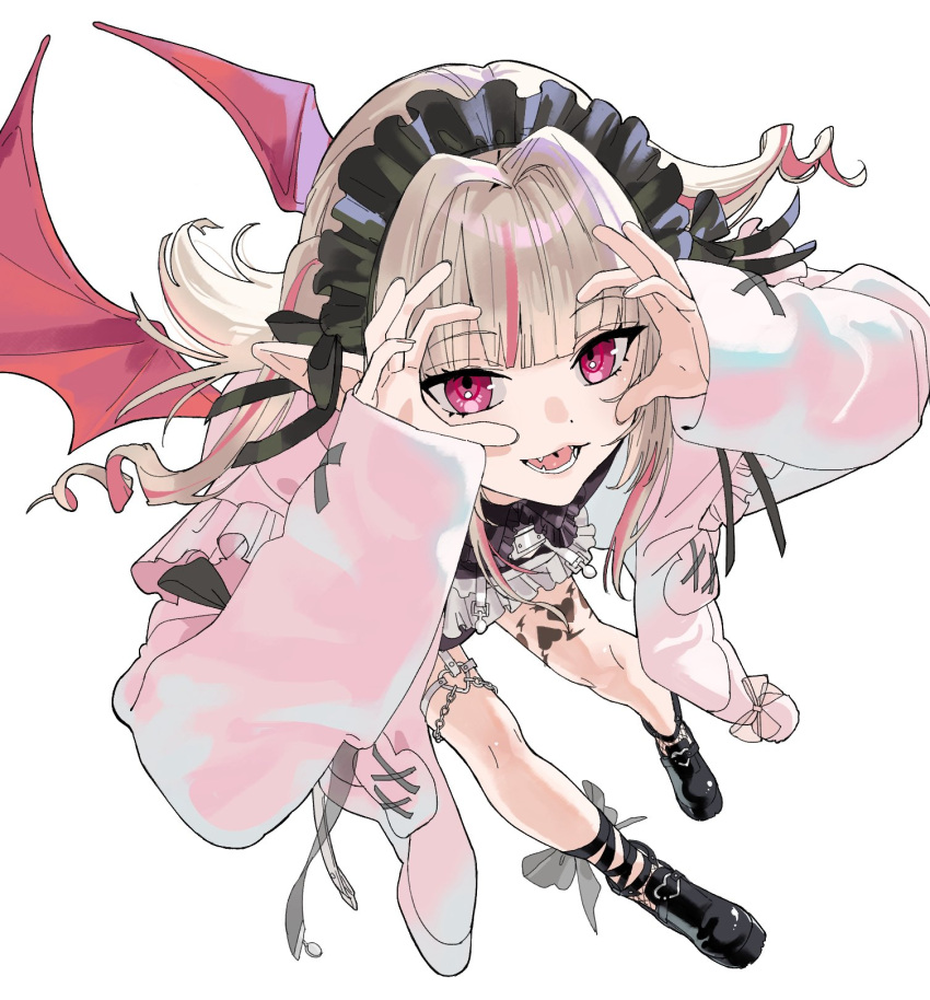 grey_hair, hashtag-only_commentary, highres, makaino_ririmu, multicolored_hair, mutu_katano, nijisanji, pink_hair