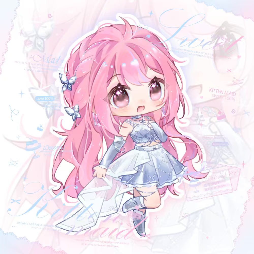 1girl, bare_shoulders, belt, bloom_up_(nikki), boots, braid, bridal_gauntlets, butterfly_hair_ornament