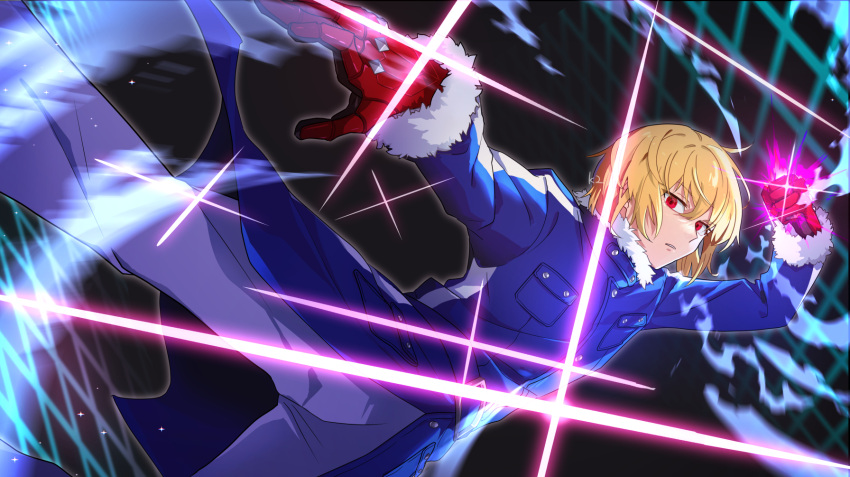 1boy, akatsuki_blitzkampf, en-eins, en-eins_kanzen_sekai, gloves, highres, k2_(hokke), looking_at_viewer
