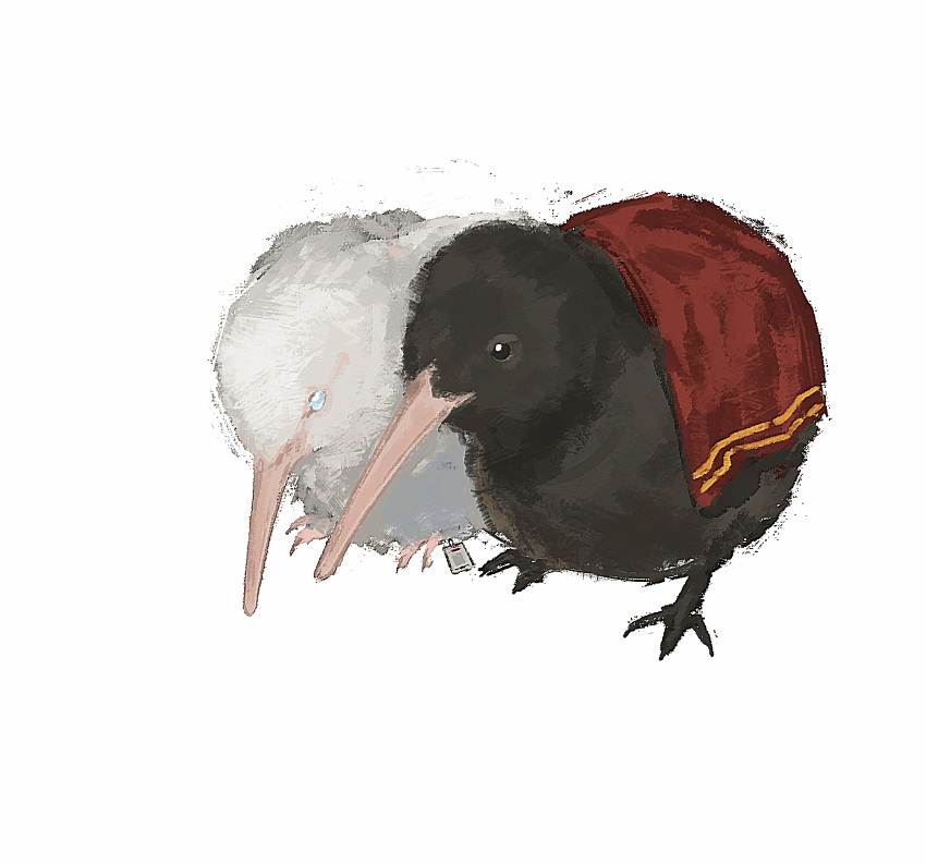 animal_focus, animalization, bird, black_eyes, blue_eyes, coat, coat_on_shoulders, dante_(limbus_company)