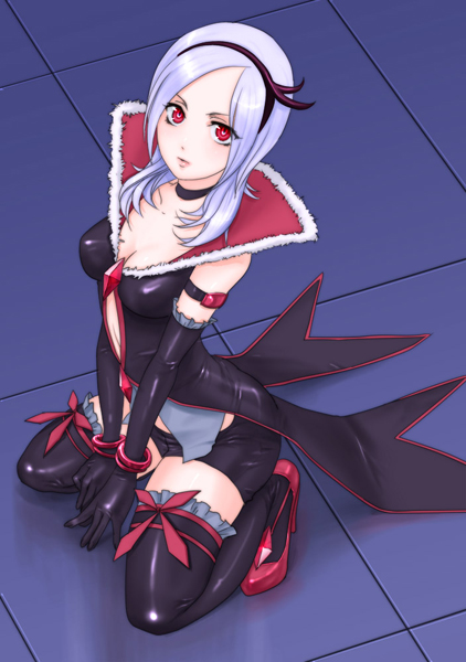 bike_shorts, black_gloves, black_legwear, chickenb, choker, eas, fresh_precure!, gloves