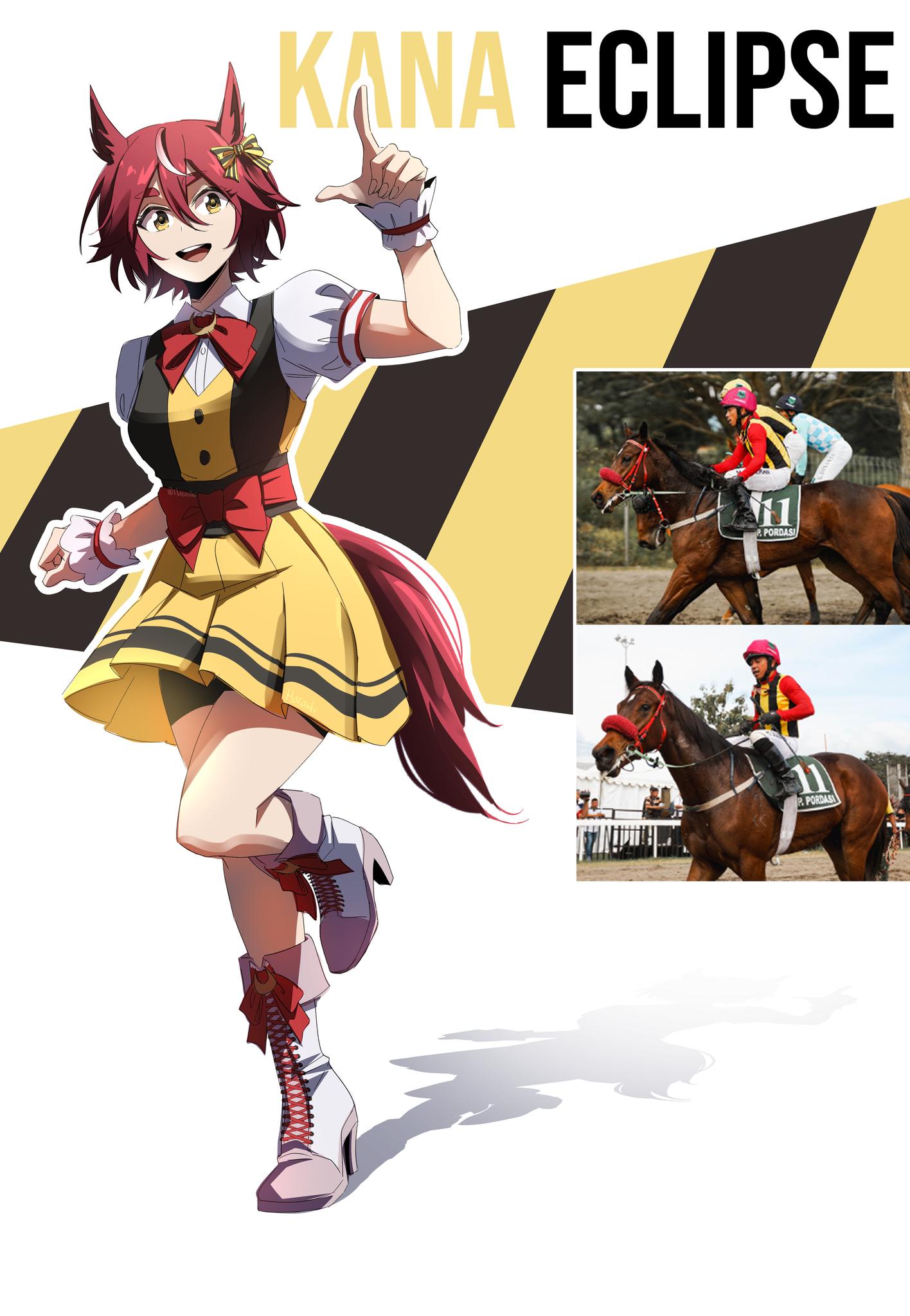 animal_ears, bike_shorts, hair_between_eyes, hair_ornament, harashu_(harashu96), highres, horse, horse_ears