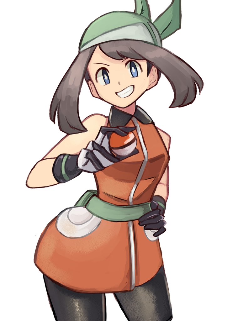 bandana, bike_shorts, bike_shorts_under_shorts, black_shorts, blue_eyes, brown_hair, commentary, dress