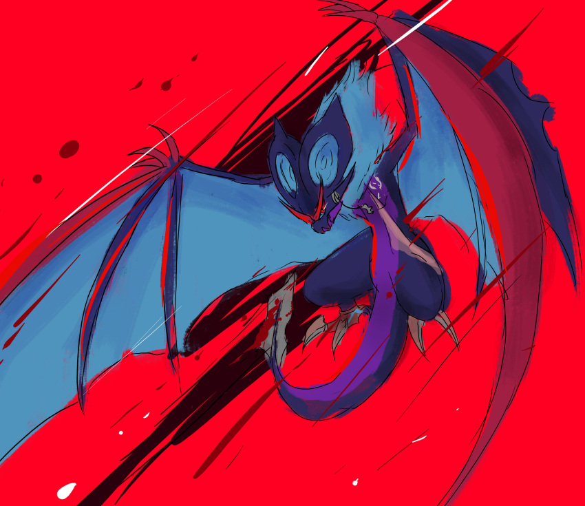 absurdres, bat_wings, bones_dio, claws, highres, no_humans, noivern, pokemon