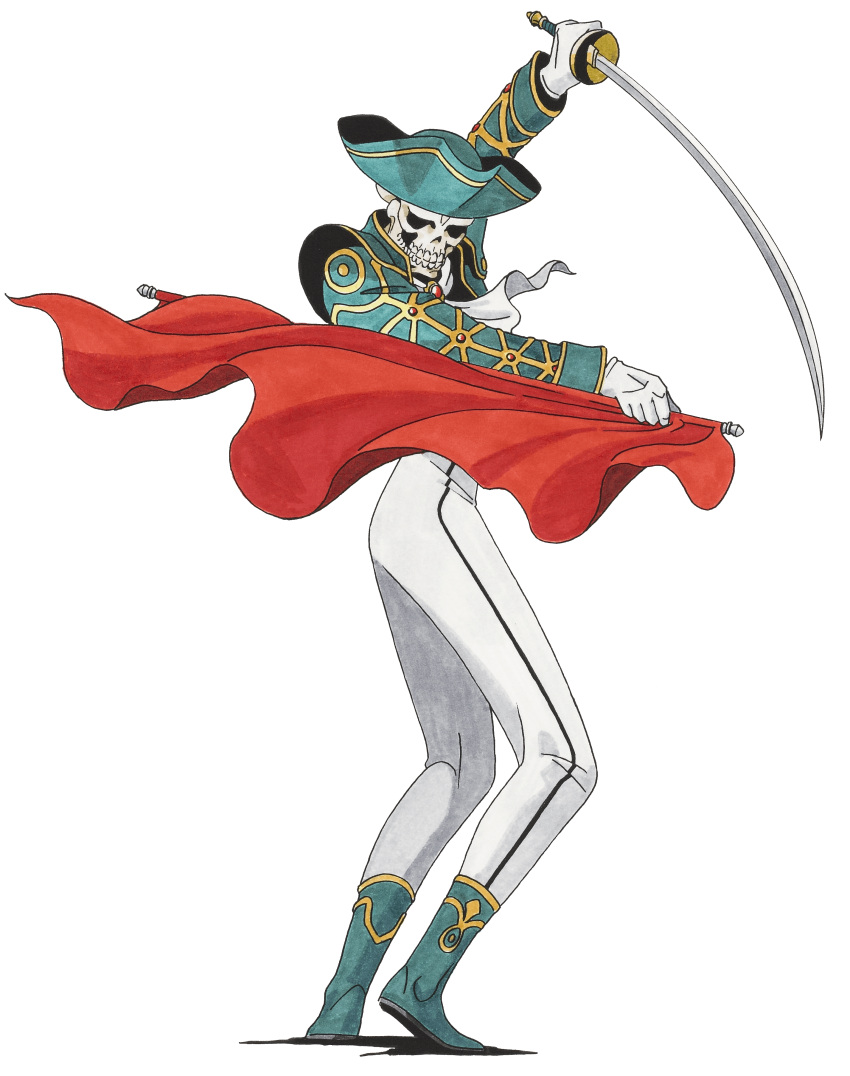 1boy, absurdres, demon_(megami_tensei), fighting_stance, full_body, gloves, hat, highres