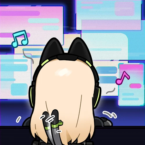 1girl, animal_ear_headphones, animal_ears, artist_request, blonde_hair, cat_ear_headphones, cat_ears, fake_animal_ears